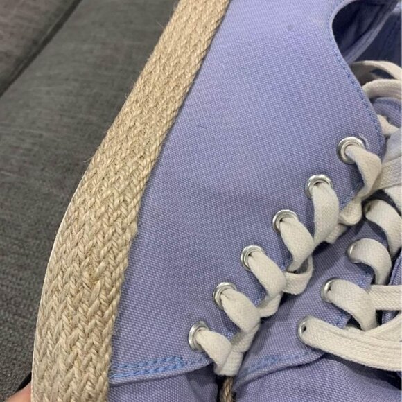 𝅺ESPADRILLE canvas sneakers. Powder blue. New condition. Size 9 - Picture 8 of 9